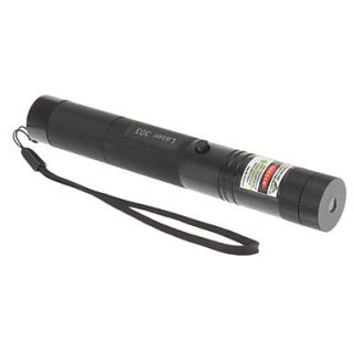 303 Green Laser Pointer with Batteries, Key type Switch and Battery Charger (1x18650,532nm,5mw,Black)
