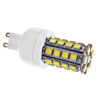 Dimmable G9 5W 36xSMD 5050 480LM 6000 6500K Cool White Light LED Corn Bulb(AC 110 130V)