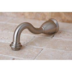 Satin Nickel Heritage 8 inch Solid Brass Tub Spout