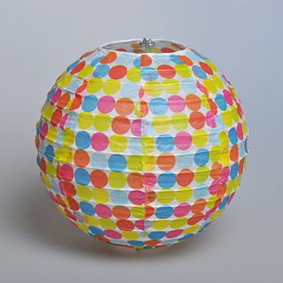 8 Colorful Dot Paper Lantern