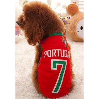 Petary Pets Cute World Cup Pattern Mesh Vest For Dog