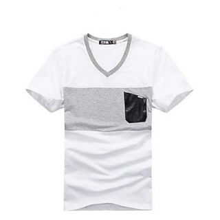 Mens V Collar Korean Version T Shirt