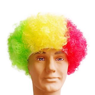 Black Afro Wig Fans Bulkness Cosplay Christmas Halloween Wig Guinea Flag Wig 1pc/lot
