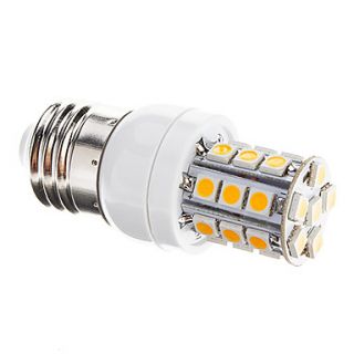 Dimmable E27 3W 27xSMD 5050 350LM 3000 3500K Warm White Light LED Corn Bulb(AC 110 130V)