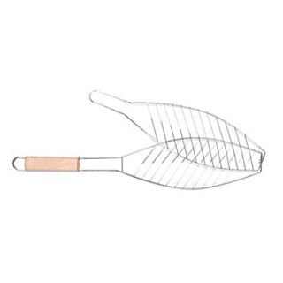 Small Stainless Steel Fish Grill, W8cm x L58cm x H1cm