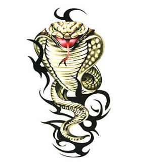 5 Pcs Snake Waterproof Temporary Tattoo(6m6cm)
