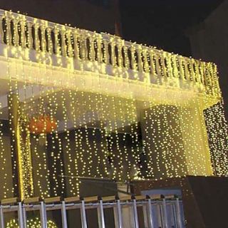 8Mx3M Gold LED String Lamp with 800 LEDs   Christmas Halloween Decoration