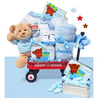Cashmere Bunny Personalized Its A Boy Wagon Multicolor   PIABW