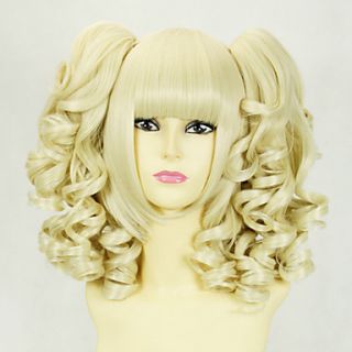 Blonde Curly Pigtails 45cm Princess Lolita Wig