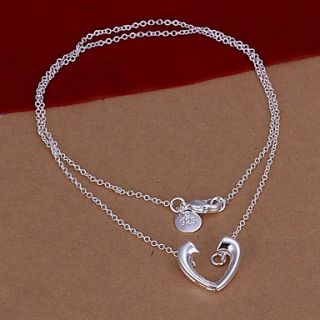 Oyami Cuprum Silvering Heart Shape Necklace