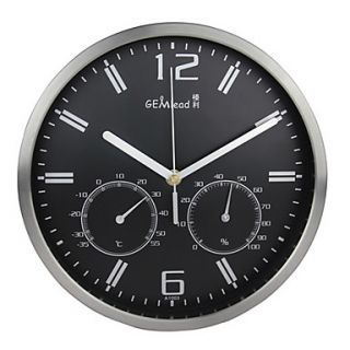 10H Contemporary Wall Clock in Stainless Steel