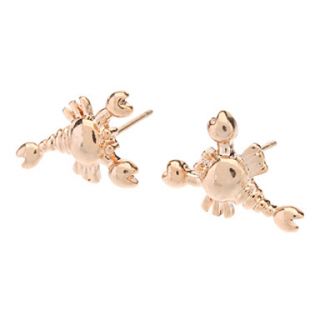 Rose Gold Scorpion Stud Earrings