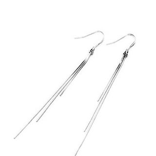 Europe Style Elegant Slivery Womens Alloy Drop Earring(1 Pair)