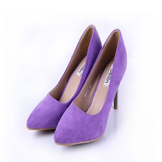 Womens European Simple Solid Color High Heels(Purple)