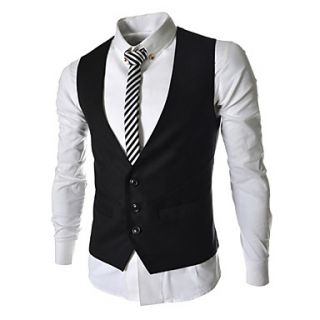 Aowofs  HOT 2015 New Style Fashion Casual Business Waistcoat(Screen Color)