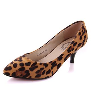 Womens Simple Leopard High Heels(Screen Color)