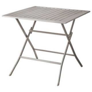 Outdoor Patio Furniture Threshold Aluminum Slatted Table, Russell Collection