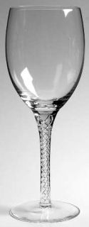 Waterford Ava Water Goblet   Marquis,Clear,Plain Blown,Air Twist Stem