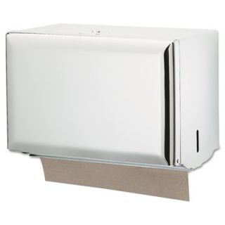 San Jamar T1800WH White Steel Singlefold Paper Towel Dispenser