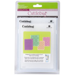 Cricut Companion Cuttlebug Paper Lace 2 Embossing Folder Bundle