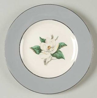 Homer Laughlin  Gray Dawn Bread & Butter Plate, Fine China Dinnerware   White Fl