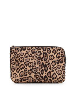Brittany Leopard Print Clutch Bag