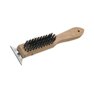 Update International 11 Wire Brush with Scraper   Stainless/Wood
