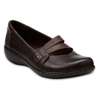 Clarks Ashland Twist Leather Mary Janes, Brown, Womens