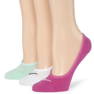 Nike 3 pk. Footie Socks, Green/White, Womens
