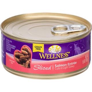 Sliced Canned Cuts Salmon Adult Canned Cat Food, 5.5 oz.