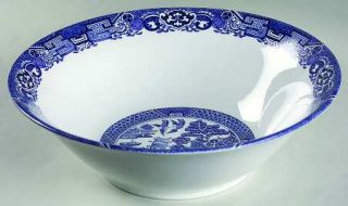 Cuthbertson Blue Willow 9 Round Vegetable Bowl, Fine China Dinnerware   Blue Sc