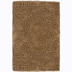 Handwoven Mixed Brown Mandara New Zealand Wool Shag Rug (79 X 106) (BeigePattern Shag Tip We recommend the use of a  non skid pad to keep the rug in place on smooth surfaces. All rug sizes are approximate. Due to the difference of monitor colors, some r