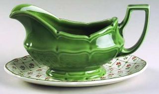 Johnson Brothers Montpellier Gravy Boat & Underplate (Relish), Fine China Dinner