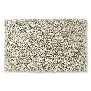 Chenille Lines Bath Rug Collection, Linen
