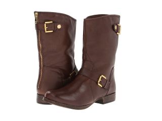 Gabriella Rocha Buckles Womens Zip Boots (Brown)