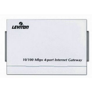 Leviton 47611GT4 10/100Mbps 4Port Internet Gateway