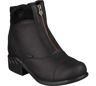 Womens Ariat Brossard Zip   Black Waterproof Full Grain Leather Boots