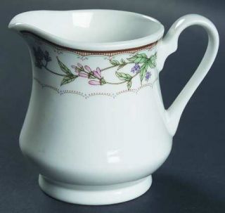 Citation Bellegarden Creamer, Fine China Dinnerware   Multicolor Flowers