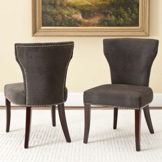 Safavieh Mason Slipper Chair (Set of 2) MCR4513C SET2 Color Dark Grey