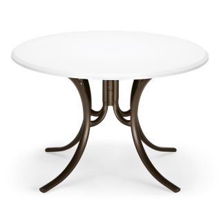 Telescope Casual 48 in. Round Werzalit Patio Dining Table   1585 180