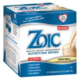 Zoic Healthy Weight Management Nutritional Drink   French Vanilla