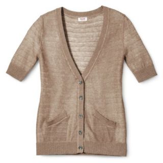 Mossimo Supply Co. Juniors Short Sleeve Cardigan   Oatmeal XS(1)