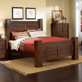 Progressive Furniture Trestlewood Bed   Mesquite Pine Multicolor   PRGF480 1,
