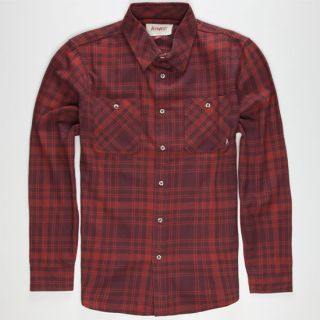 Hauler Mens Flannel Shirt Rust In Sizes Large, Medium, Small, X Large