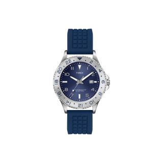 Timex Ameritus Mens Round Blue Dial Watch
