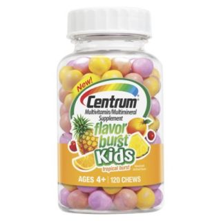 Centrum Flavor Burst Kids Tropical Multivitamin Chewable   120 Count