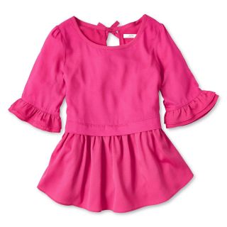 JOE FRESH Joe Fresh Peplum Top   Girls 4 14, Pink, Girls