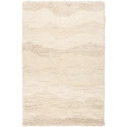 Candice Olson Hand woven White Topary Wool Rug (5 X 8)