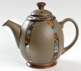 Denby Langley Marrakesh Teapot & Lid, Fine China Dinnerware   Multicolor Shapes