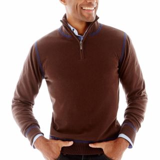 joe joseph abboud Quarter Zip Sweater, Black, Mens
